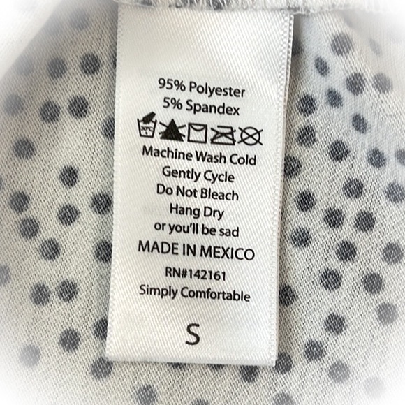 💕Like new Lularoe White Polkadot Tunic Top💕 - Picture 7 of 9